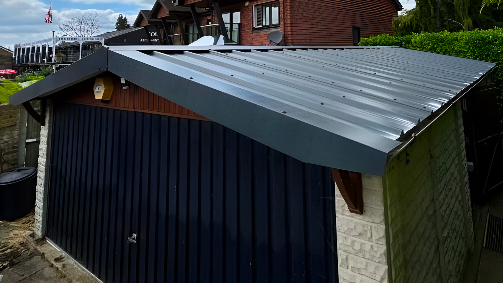 New garage roof replacement